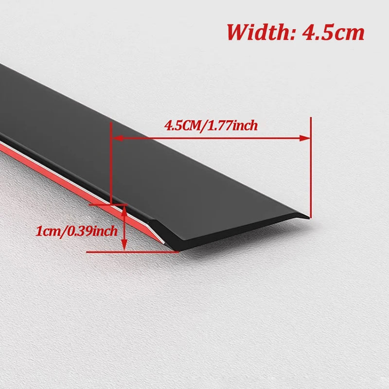 1m Home Window Water Blocking Bar Sliding Window Rain Weatherstrip Balcony Insulation Windproof Sealing Strip Flashing Board
