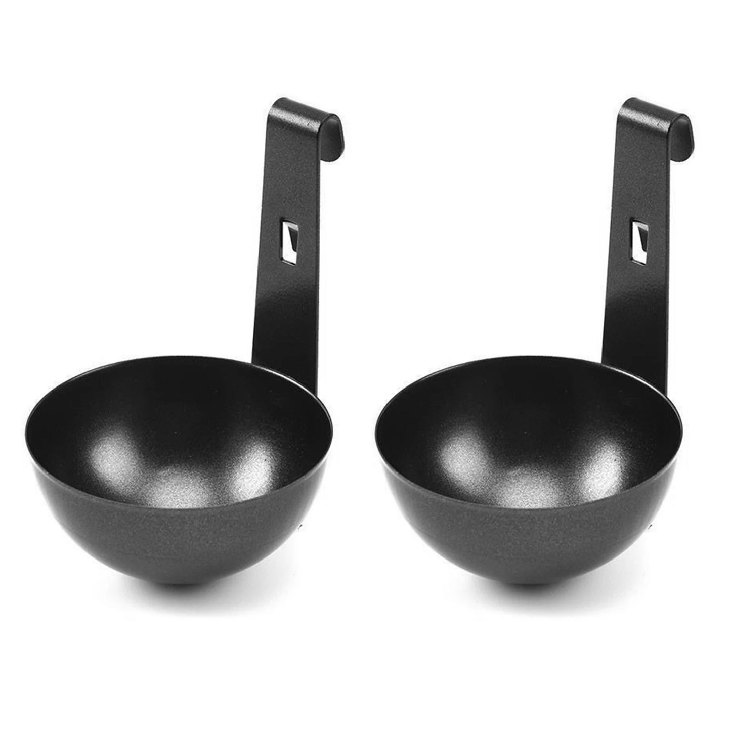 1/2/4PCS Stainless Steel Egg Poacher,Household Long Handled Egg Steamer with Hook for Kitchen Tools,Durable Steaming Egg Spoon