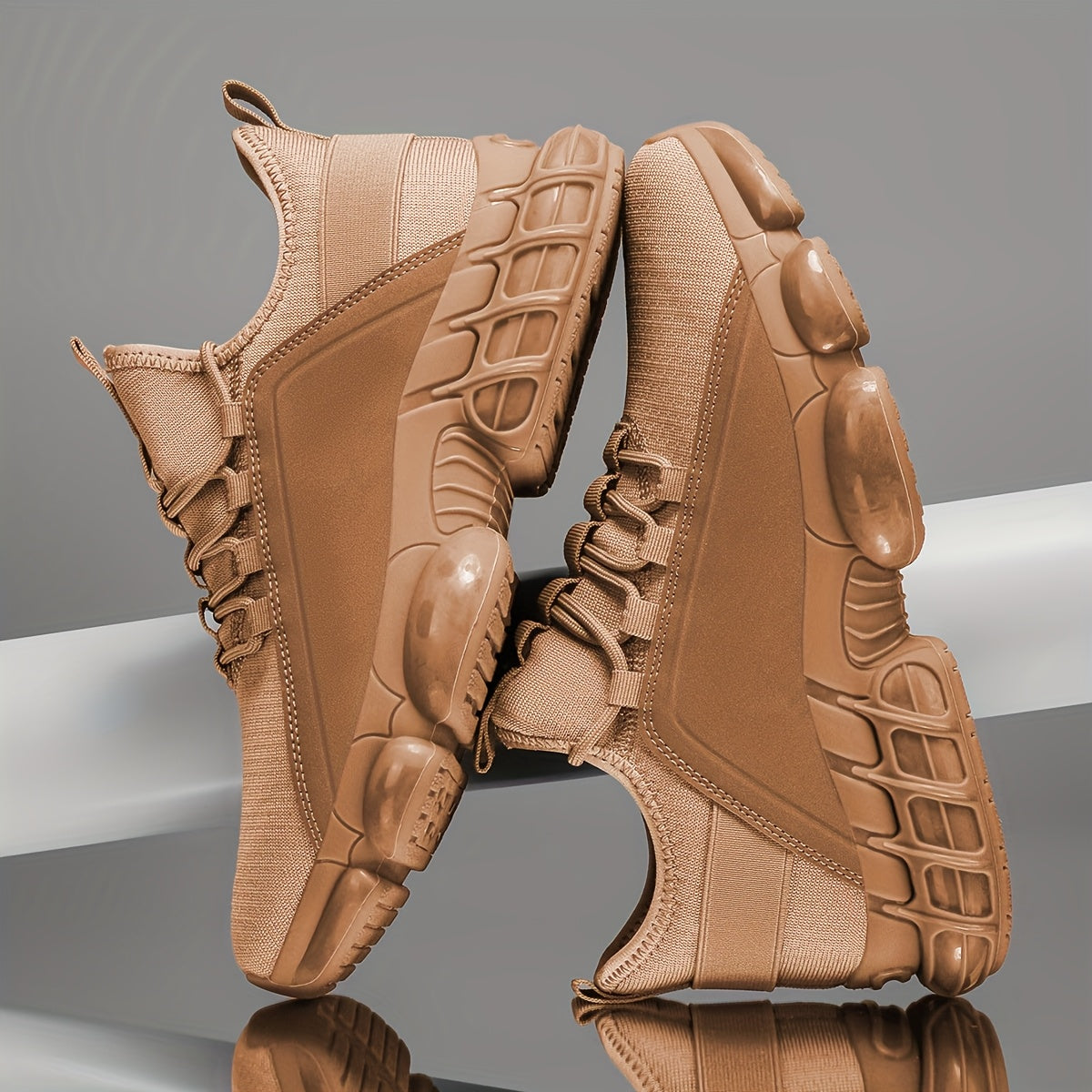 Men's Lightweight Running Shoes - All-Season Gym, Jogging, Walking Sneakers - Breathable Low-Top Sneakers - Cushioned Rubber Sole - Black - for Casual, Training, Casual Attire -