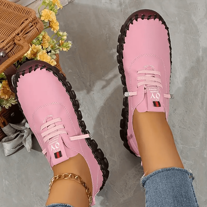 Women'S Casual Slip-On Sneakers - Lightweight, All-Season PU Sneakers with Round Toe and Comfortable TPU Insole, Synthetic Upper, Available in Multiple Colors, Casual Footwear | Stylish Casual Shoes | Comfortable Footwear