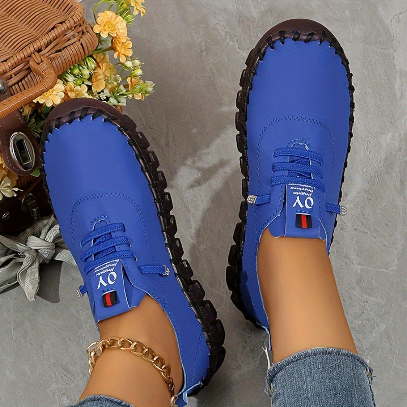 Women'S Casual Slip-On Sneakers - Lightweight, All-Season PU Sneakers with Round Toe and Comfortable TPU Insole, Synthetic Upper, Available in Multiple Colors, Casual Footwear | Stylish Casual Shoes | Comfortable Footwear