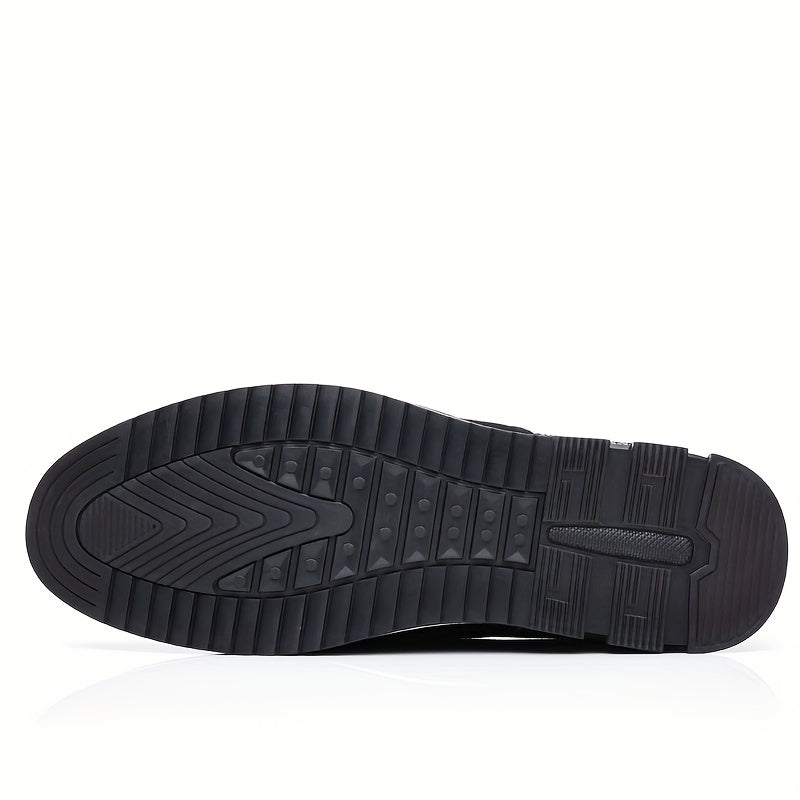 Men's Smart Casual Slip On Loafers With Assorted Colors, Dress Up Walking Shoes, Middle aged men's footwear