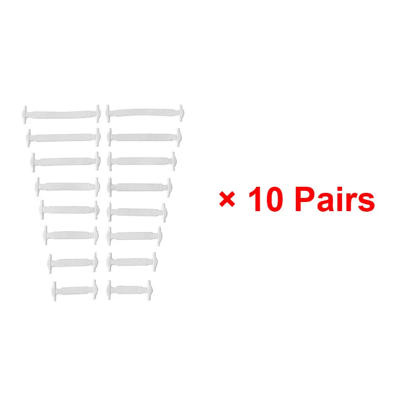 16pcs/lot Silicone Shoelaces No Tie Shoelaces 12 colors Elastic Lace Shoelace Creative Lazy Silicone Laces Rubber Lace