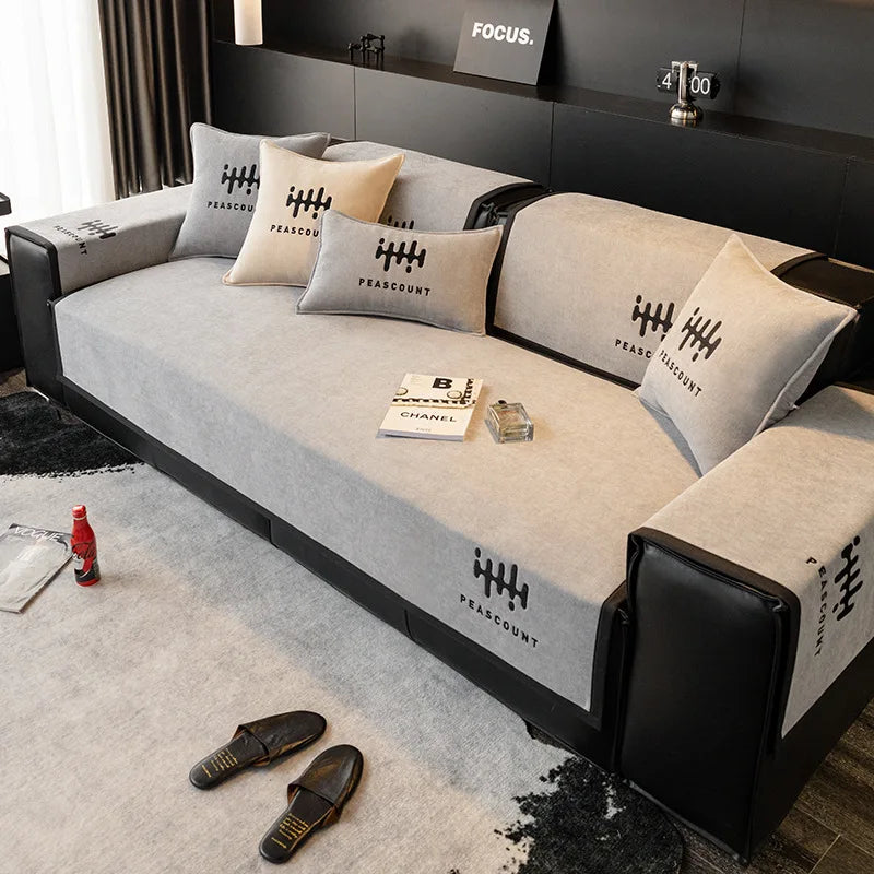Sofa Cushion Four Seasons Universal Non-Slip Modern Simple Fashion Chenille Sofa Cushion Machine Washable Sofa Cushion