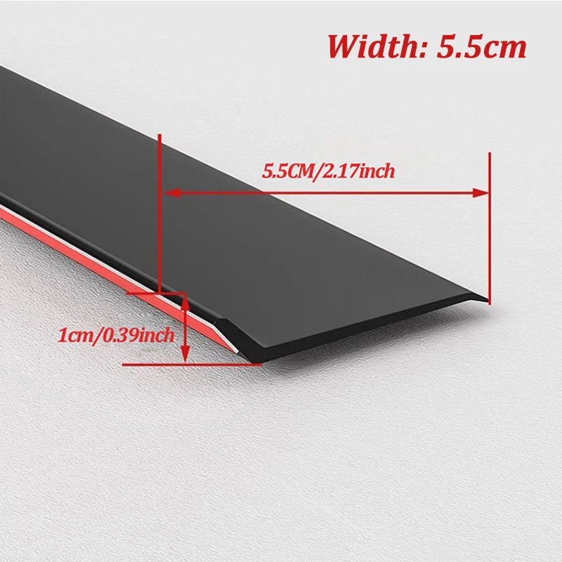1m Home Window Water Blocking Bar Sliding Window Rain Weatherstrip Balcony Insulation Windproof Sealing Strip   Flashing Board