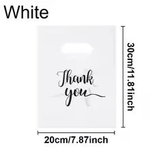 100PCS Thanksgiving Gift Bag Black Product Shopping Bag Candy Gift Packaging Thanksgiving Wedding Birthday Party Decoration