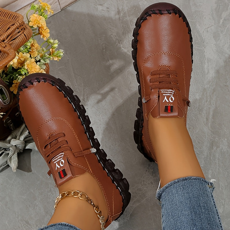 Women'S Casual Slip-On Sneakers - Lightweight, All-Season PU Sneakers with Round Toe and Comfortable TPU Insole, Synthetic Upper, Available in Multiple Colors, Casual Footwear | Stylish Casual Shoes | Comfortable Footwear