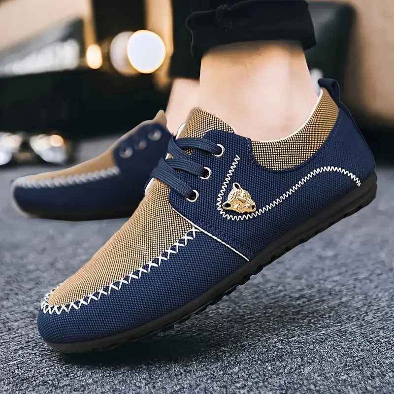 Men's Oversized Slip-Resistant Sneakers - Breathable Lightweight EVA Cushioned Comfort, Arch & Multi-Grip Traction Tread - Black/Gray/White Casual Sneakers for Casual Attire, Gym, Office, Semi-Formal Events - Lace-Up Design w