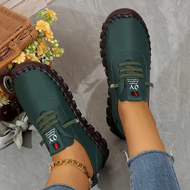 Women'S Casual Slip-On Sneakers - Lightweight, All-Season PU Sneakers with Round Toe and Comfortable TPU Insole, Synthetic Upper, Available in Multiple Colors, Casual Footwear | Stylish Casual Shoes | Comfortable Footwear